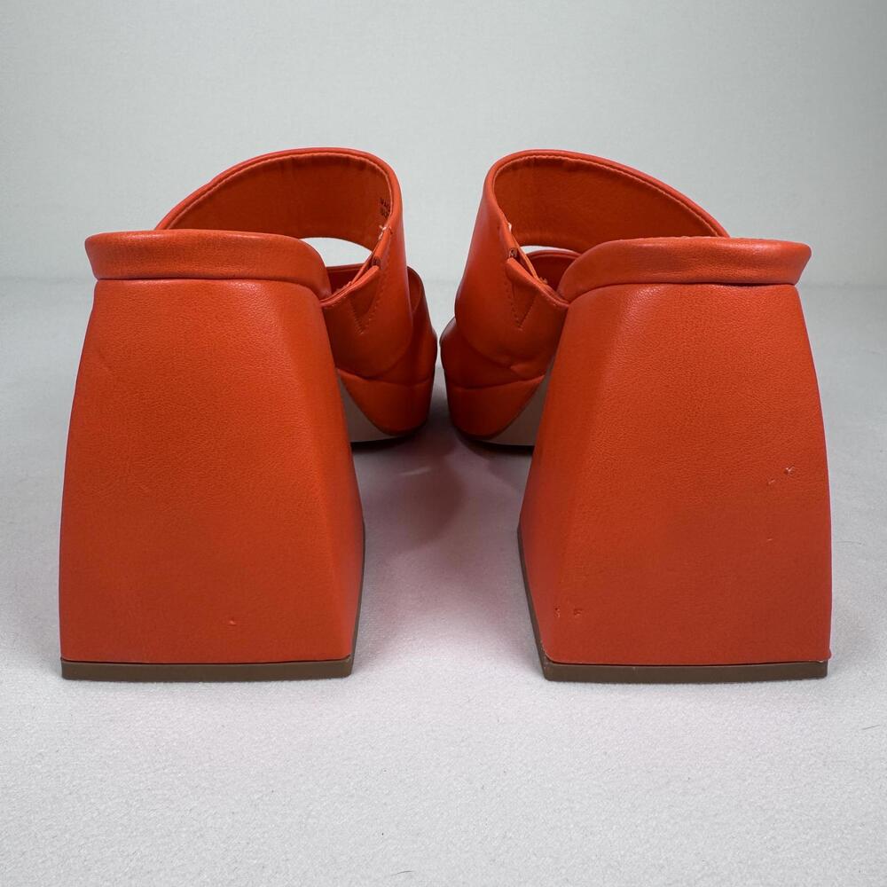 NWT Beast Fashion Orange Lucy Sandal - 6 - Picture 6 of 7